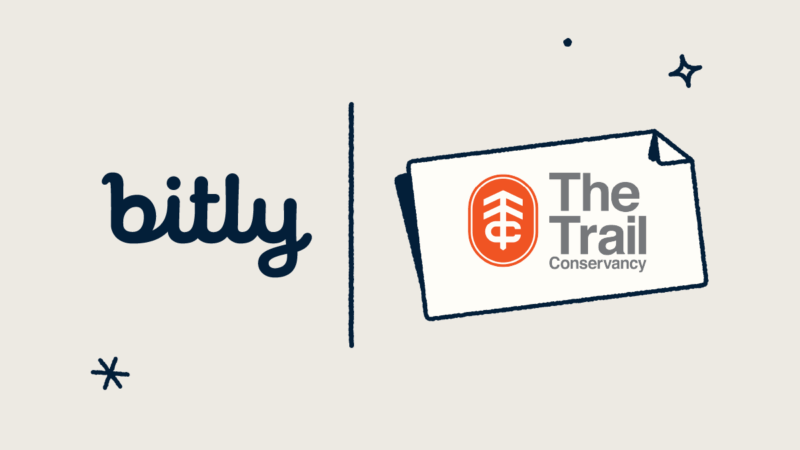 The Bitly and The Trail Conservancy logos.